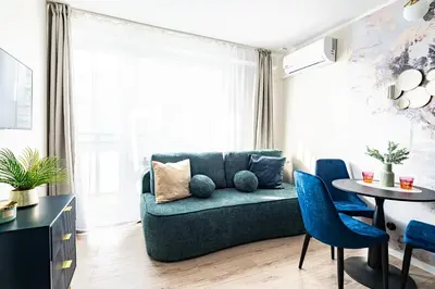 Część wypoczynkowa w obiekcie SuperApart Batorego Apt 65 - Blisko SGH i Centrum