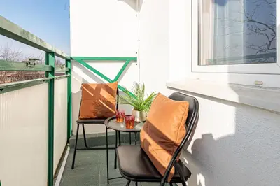 Balkon lub taras w obiekcie SuperApart Batorego Apt 65 - Blisko SGH i Centrum