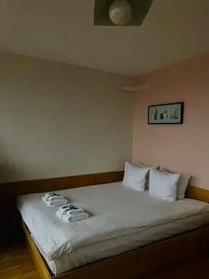 Łóżko lub łóżka w pokoju w obiekcie Studio Smolna