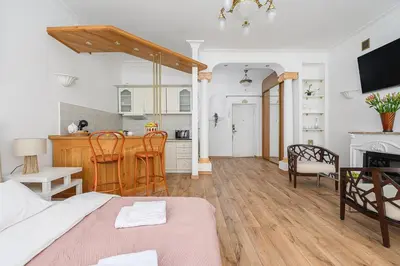 Kuchnia lub aneks kuchenny w obiekcie P&O Apartments Piwna II