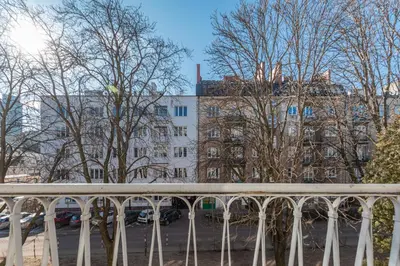 Budynek, w którym mieści się apartament
