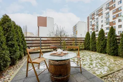 Plan piętra w obiekcie Apartment with Parking and Garden near the PGE Stadium in Warsaw by Noclegi Renters