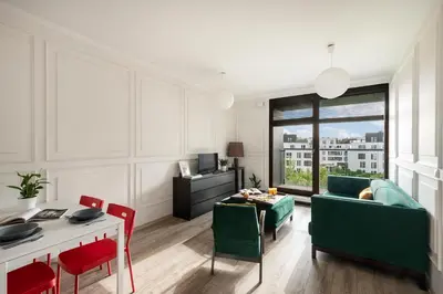 Część wypoczynkowa w obiekcie Apartament Wilanów Sarmacka