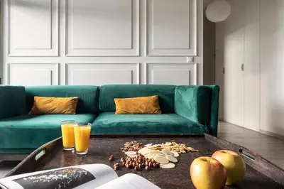 Część wypoczynkowa w obiekcie Apartament Wilanów Sarmacka