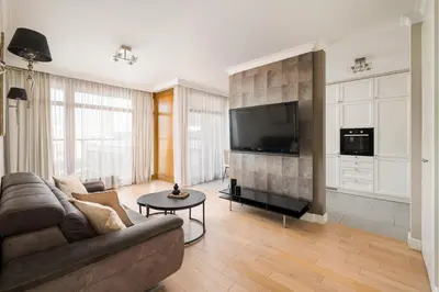 Telewizja i/lub zestaw kina domowego w obiekcie ApartHotel Warsaw Center