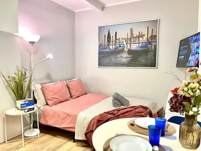 Część wypoczynkowa w obiekcie Apartel24pl Mozart Apartments