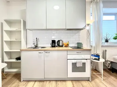 Kuchnia lub aneks kuchenny w obiekcie Apartel24pl Mozart Apartments