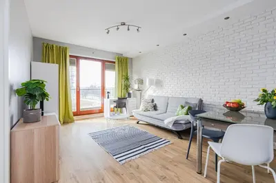 Część wypoczynkowa w obiekcie Apartament Kiedacza, Darmowy Parking