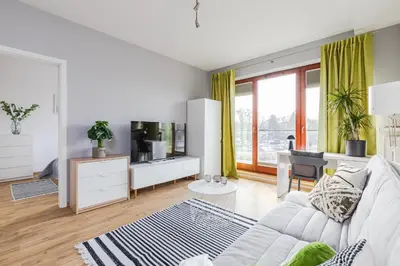 Telewizja i/lub zestaw kina domowego w obiekcie Apartament Kiedacza, Darmowy Parking