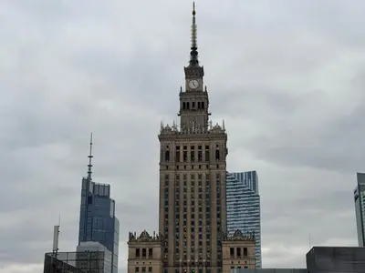 Plan piętra w obiekcie OhMyHome Panorama Apartament w Centrum Warszawy z widokiem na Pałac Kultury