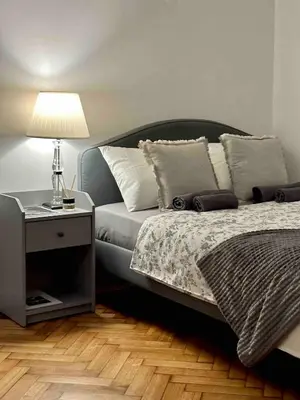 Łóżko lub łóżka w pokoju w obiekcie Apartment in the best location