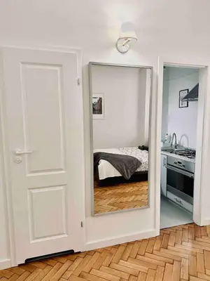 Łóżko lub łóżka w pokoju w obiekcie Apartment in the best location