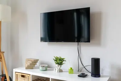 Telewizja i/lub zestaw kina domowego w obiekcie Warsaw Comfort Studio - Top Location, Metro Nearby - by Rentujemy