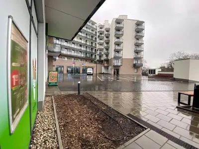 Budynek, w którym mieści się apartament