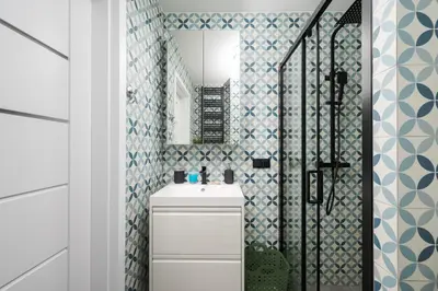Łazienka w obiekcie Warszawa Wileńska Deluxe Studio by BookingHost