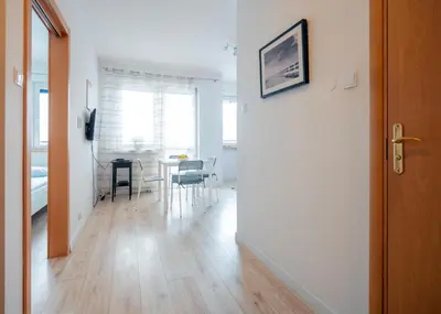 Telewizja i/lub zestaw kina domowego w obiekcie Green Kabaty Apartment 5
