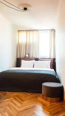 Łóżko lub łóżka w pokoju w obiekcie Stylowy Apartament Warszawski