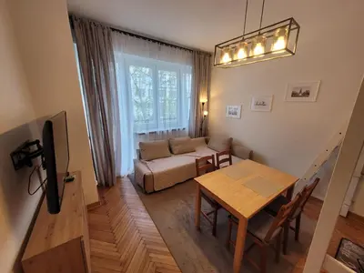 Telewizja i/lub zestaw kina domowego w obiekcie Apart Blisko