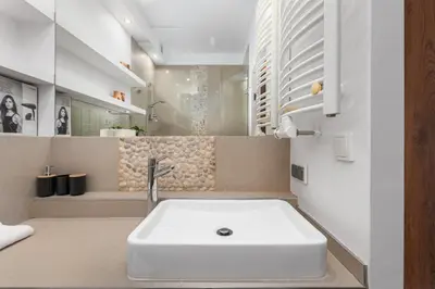 Łazienka w obiekcie Obrzeżna 1A by Homeprime