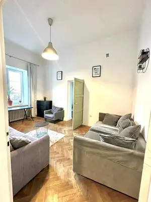 Część wypoczynkowa w obiekcie Nowy Swiat Prestige - Elegant 2-room Apartment in City Center