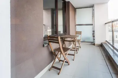 Balkon lub taras w obiekcie Moduo by Executive Suites