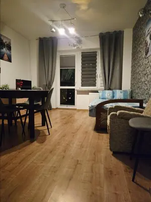 Część wypoczynkowa w obiekcie Apartament z ogródkiem Czapli