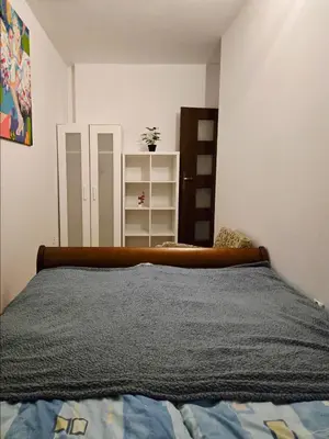 Łóżko lub łóżka w pokoju w obiekcie Apartament z ogródkiem Czapli