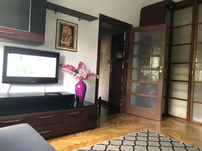 Telewizja i/lub zestaw kina domowego w obiekcie Plac Bankowy Apartment, Metro