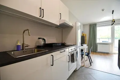 Kuchnia lub aneks kuchenny w obiekcie Studio Targówek