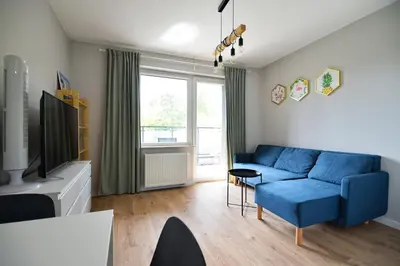 Telewizja i/lub zestaw kina domowego w obiekcie Studio Targówek