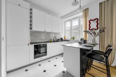 Kuchnia lub aneks kuchenny w obiekcie Warsaw - Workspace & Park nearby - by Rentujemy