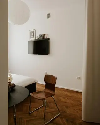 Telewizja i/lub zestaw kina domowego w obiekcie Poznanska Studio