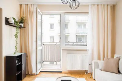 Część wypoczynkowa w obiekcie National Stadium Cozy Retreat Apartment by BookingHost