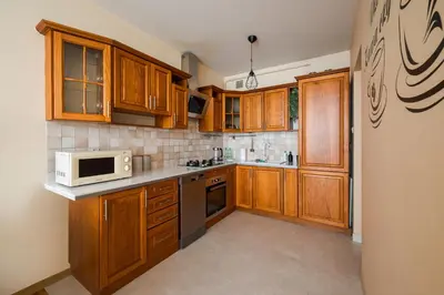 Kuchnia lub aneks kuchenny w obiekcie National Stadium Cozy Retreat Apartment by BookingHost