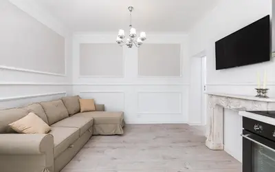 Telewizja i/lub zestaw kina domowego w obiekcie Glamour Apartment Miła with Balcony in Warsaw by Noclegi Renters