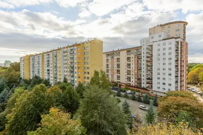 Budynek, w którym mieści się apartament