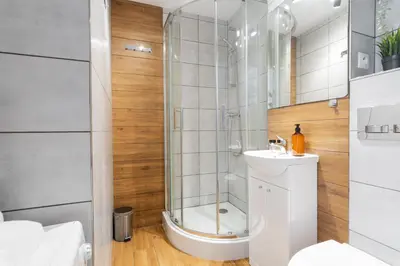Łazienka w obiekcie Cloud 11 Apartment City Center Grzybowska
