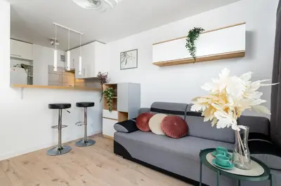 Kuchnia lub aneks kuchenny w obiekcie Cloud 11 Apartment City Center Grzybowska