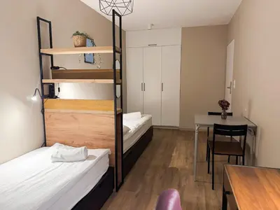 Łóżko lub łóżka w pokoju w obiekcie City Haven Comfort Rooms #self check-in #essentials included