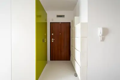 Plan piętra w obiekcie Metro Młociny Stylish Apartment by BookingHost