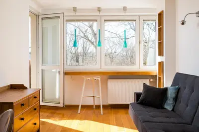Plan piętra w obiekcie Olszowa 8 Riverside Apartment by BookingHost