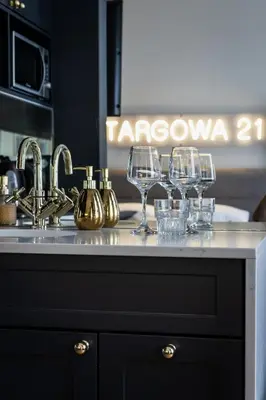 Kuchnia lub aneks kuchenny w obiekcie Boutique Studio, 5-minute walk to Stadion Narodowy Metro