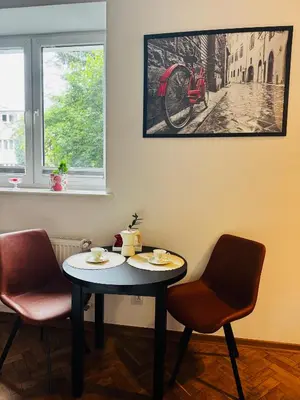 Część wypoczynkowa w obiekcie Apartament Nurska, Saska Kępa blisko Stadionu PGE Narodowy