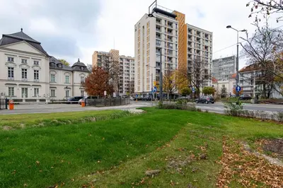 Budynek, w którym mieści się apartament