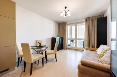 Część wypoczynkowa w obiekcie Apartament Zielone Zacisze, Darmowy Parking