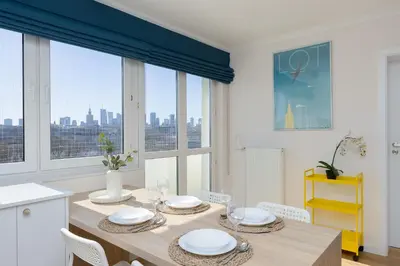 Plan piętra w obiekcie Bright CityView Apartment with AC near PGE Narodowy by Noclegi Renters