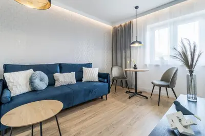 Część wypoczynkowa w obiekcie Nowolipie Blue Apartament
