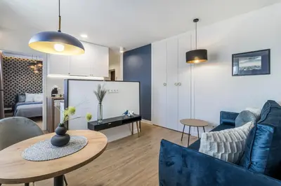 Część wypoczynkowa w obiekcie Nowolipie Blue Apartament