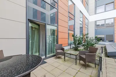 Balkon lub taras w obiekcie Apartament Atelier Residence