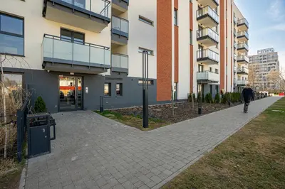 Budynek, w którym mieści się apartament